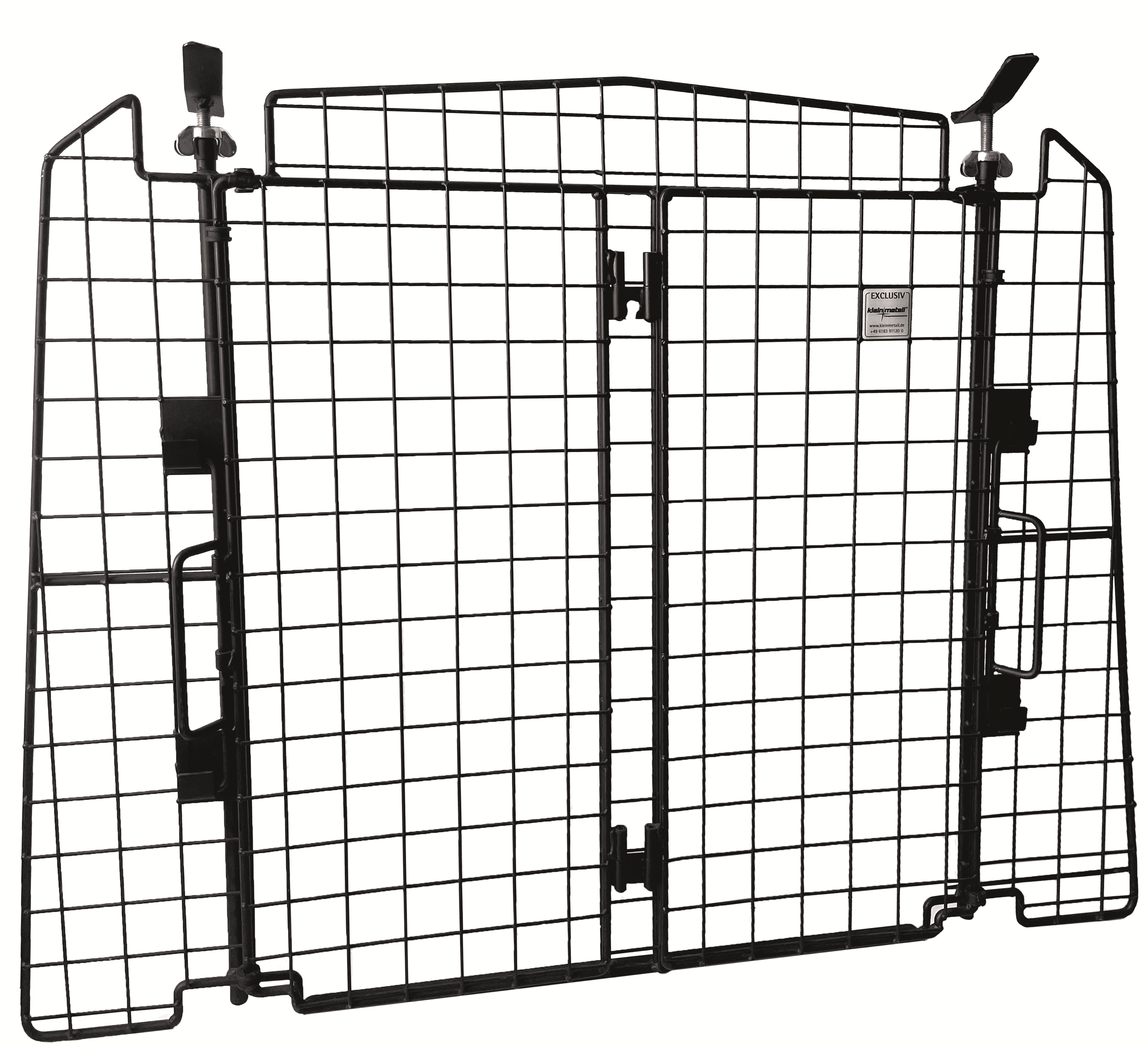 Dog guard as rear guard with 2 doors for VW Caddy V, Caddy V Maxi , built since 2020 and Ford Tourneo Connect (L1+L2), built since 2022