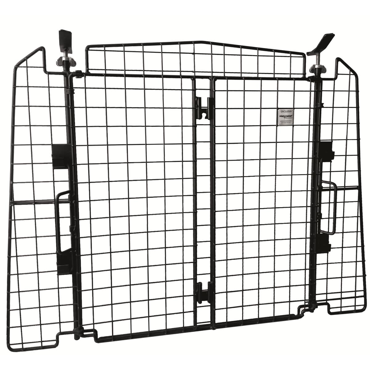 Dog guard as rear guard with 2 doors for VW Caddy V, Caddy V Maxi , built since 2020 and Ford Tourneo Connect (L1+L2), built since 2022 and VW Caddy V e-hybride, built since 2024 Dog guard as rear guard with 2 doors for VW Caddy V, Caddy V Maxi , built since 2020 and Ford Tourneo Connect (L1+L2), built since 2022 and VW Caddy V e-hybride, built since 2024